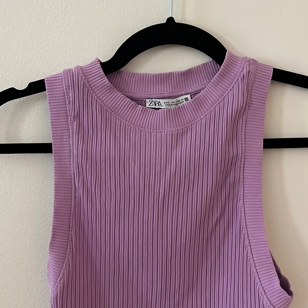 Zara lavender purple tank top